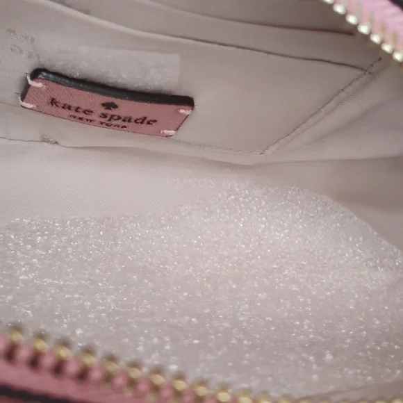Kate Spade 💥NWT💥 Glimmer Oval Camera Bag Pink Mitten Crossbody Bag. NEW! - Picture 9 of 17